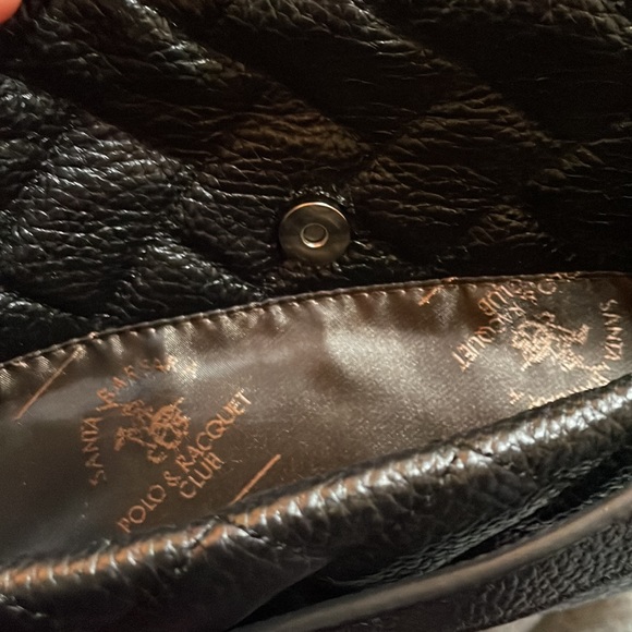 SANTA BARBARA Polo & Racquet Club Genuine Leather Quilted Crossbody Bag - Picture 6 of 6